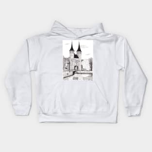 Oosterpoort Delft Netherlands - Eastern Gate Delft City Travel Art Kids Hoodie